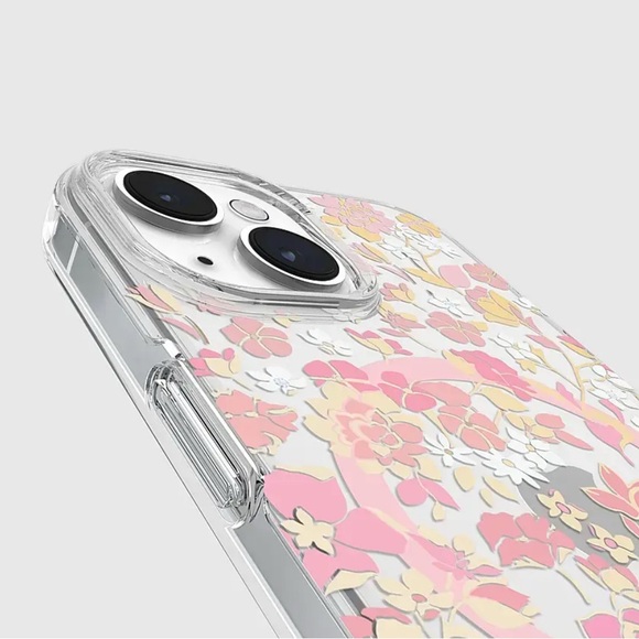 NIB♠️🆕Kate Spade ♠️ 🆕 Clear Case w/Floral Design & Crystals for iPhone 13/14/15 - Picture 5 of 7
